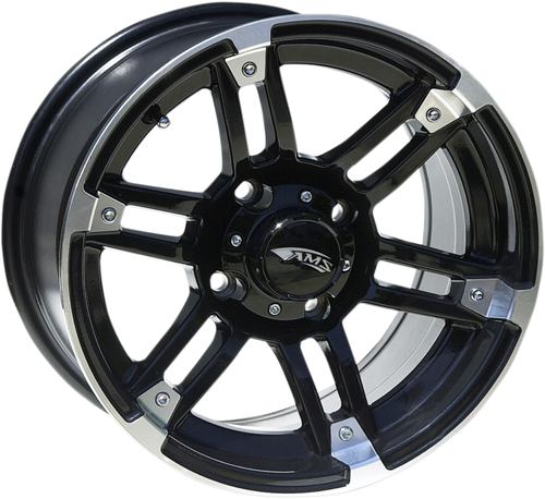 AMS Wheel - Roll'n 104 - Front/Rear - Machined Black - 15x7 - 4/110 - 5+2 5702-031AB