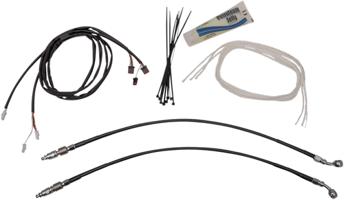 FAT BAGGERS INC. 1-1/4" EZ Install Pointed Top Handlebar Kit - 14" - Black 909314-B