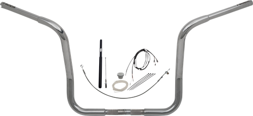 FAT BAGGERS INC. 1-1/4" EZ Install Round Top Handlebar Kit - 14" - Chrome 919414