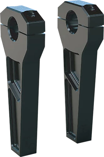 TODD'S CYCLE Risers - 1" Clamping - 6" Rise - Black TD-R11-06B