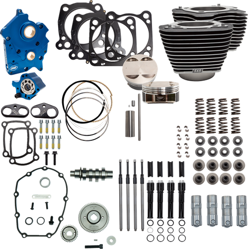S&S CYCLE Power Pack - 4.375" Stroke - Oil Cooled - Black w/Highlights - M8 310-1058C