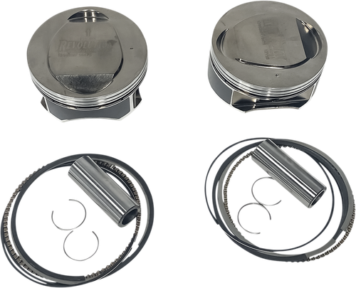 REVOLUTION PERFORMANCE, LLC Piston Kit - Domed - For 124R Big Bore Cylinder Kit - 120R Screamin Eagle RP301-124WR
