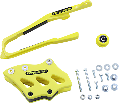 T.M. DESIGNWORKS Chain Guide/Slider - Suzuki - Yellow SCP-OR4-YL