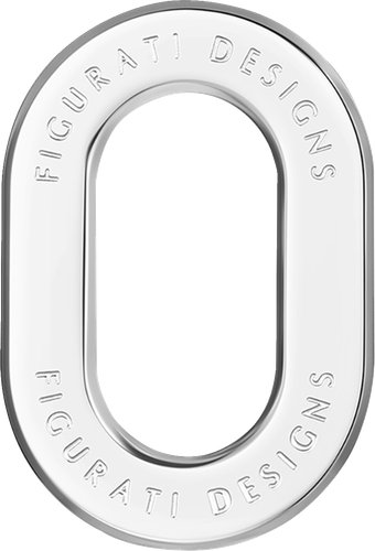 FIGURATI DESIGNS Antenna Ring - Left Rear Fender - Smooth - Chrome FD60-ANTRG-SS-LT