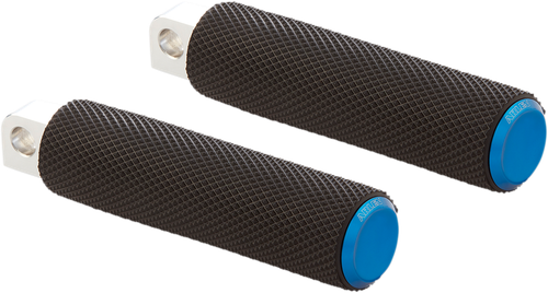 ARLEN NESS Knurled Foot Pegs - Blue - FX/FL '18-'25 07-950