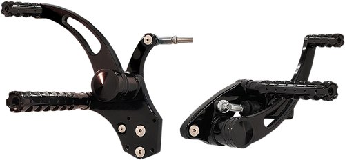 ACCUTRONIX Forward Control - Black - Slotted FC103-SSAKB