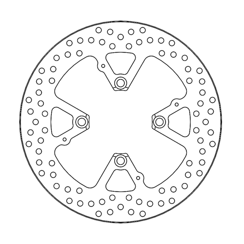 MOTO-MASTER Brake Rotor - Rear - Flame 110382-PU