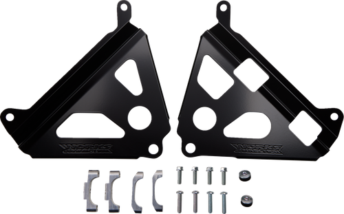 WORKS CONNECTION Radiator Brace Set - Black - Yamaha 18-B181