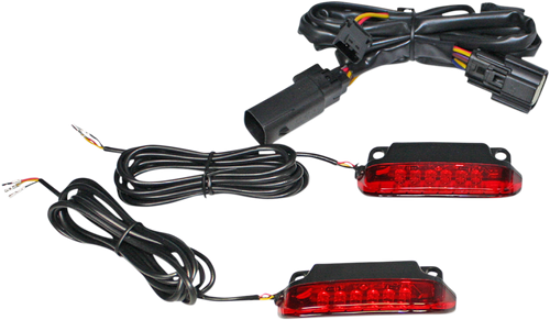CUSTOM DYNAMICS Luggage Rack Light Bar - Red CD-LR-10-R