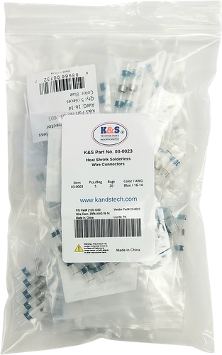 K&S TECHNOLOGIES Wire Connector - 20PK - AWG 16-14 03-0023