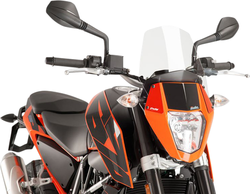 PUIG HI-TECH PARTS New Generation Windscreen - 10-1/2" - Clear - KTM 390 6009W