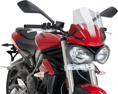 PUIG HI-TECH PARTS New Generation Windscreen - 12-1/4" - Clear - Street Triple 765 9999W