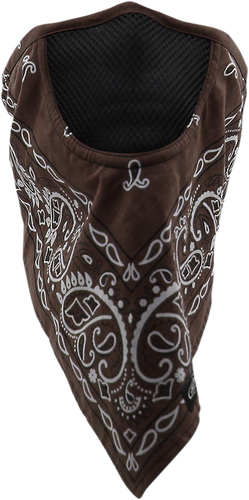 SCHAMPA & DIRT SKINS Facefit Facemask - Brown Paisley FMV-196