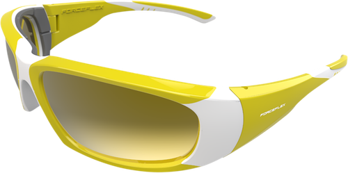 FORCEFLEX Floating Sunglasses - Yellow/White - Yellow Mirror Lens FFS-09084-060