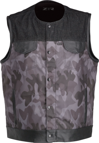 Z1R Nightfire Camo Vest - Black/Gray - 4XL 2830-0630
