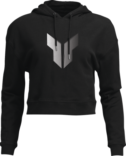 THOR Women's Noise Pullover Crop Hoodie - Black - Large 3051-1247