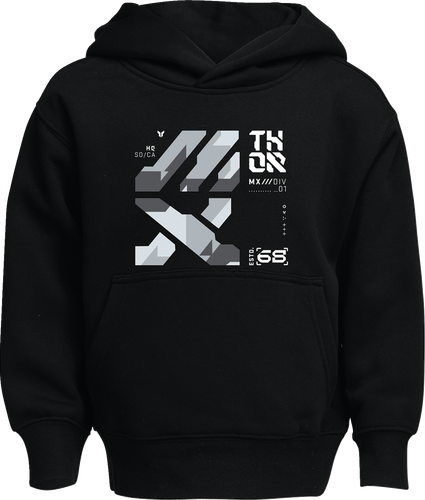 THOR Youth Forge Pullover Hoodie - Black - Large 3052-0708