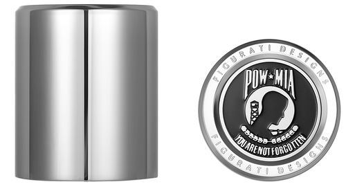 FIGURATI DESIGNS Docking Covers - POW MIA - Medium - Silver FD50-DC-2730-SS