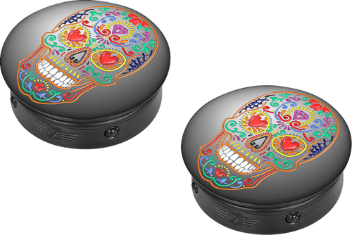 FIGURATI DESIGNS Docking Cover - Short - Black - Sugar Skull FD30-DC-25-30-BLK