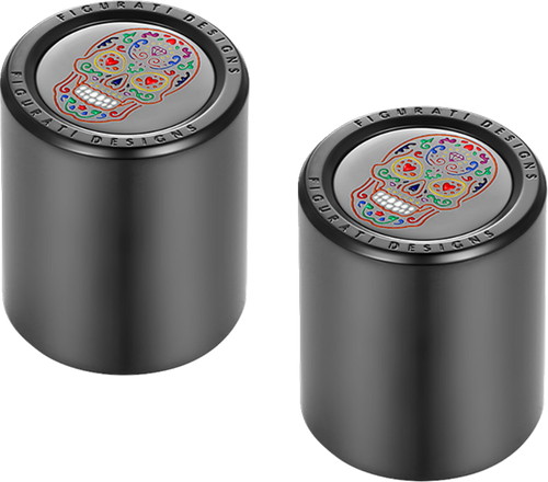 FIGURATI DESIGNS Docking Cover - Medium - Black - Sugar Skull FD30-DC-27-30-BLK