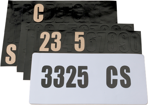 MOOSE OFFROAD License Plate Decal Kit M-01005