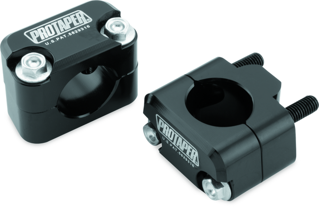 ProTaper Universal Solid Bar Mount Conversion Kit 022821 anodized black aluminum adapters transforming 7/8 inch to 1-1/8 inch handlebars
