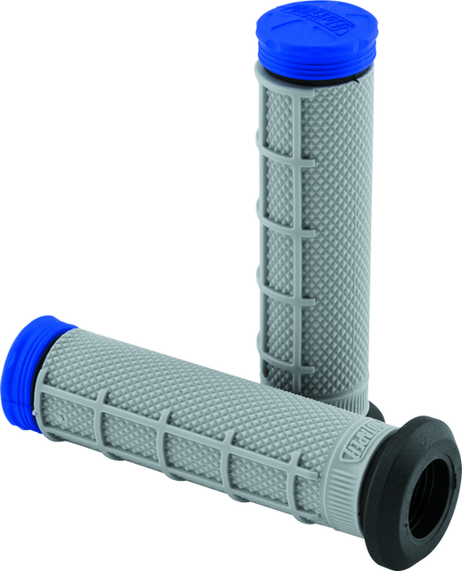 ProTaper Tri Density ATV Half Waffle Grips - Blue