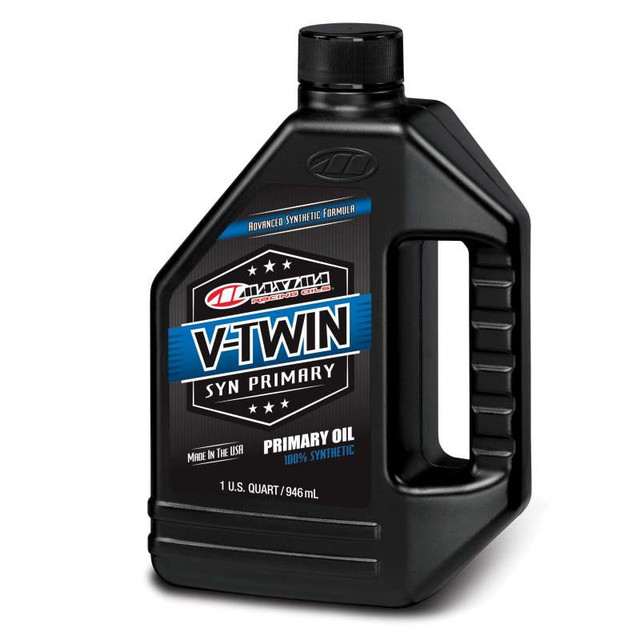 Maxima V-Twin Synthetic Primary Oil 1 Quart for Harley-Davidson V-Twin Transmissions