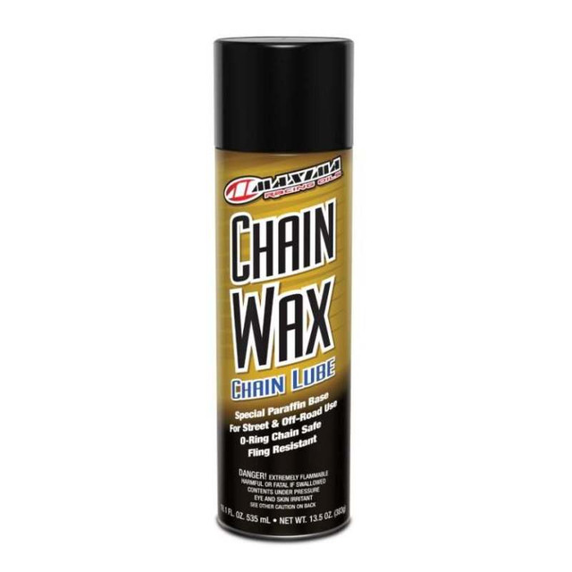Maxima Chain Wax Chain Lube Aerosol - 13.5oz for Powersports Chains