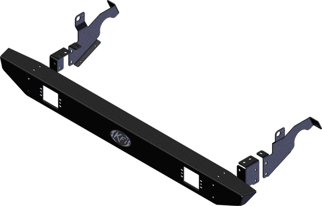 KFI Honda Pioneer 700/4 Rear Bumper with Cut-Outs - Powder Coated Black