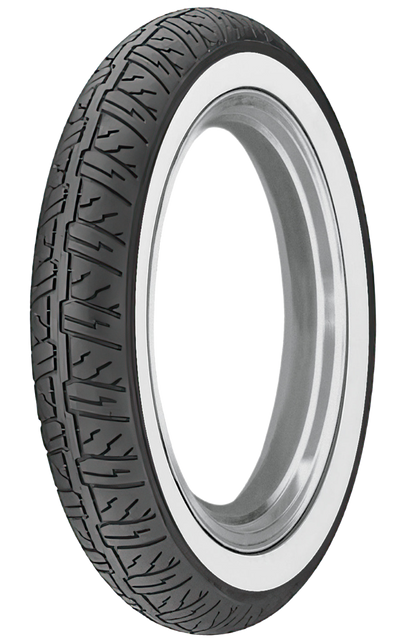 Dunlop Cruisemax Front Tire 130/90-16 M/C 67H TL with Wide Whitewall Design