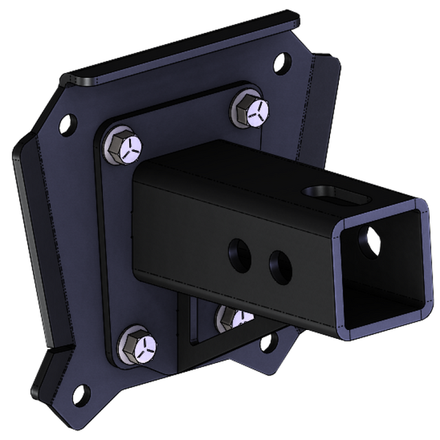 KFI 14-17 Polaris RZR XP 1000/4 and 16-17 RZR XP Turbo 2-Inch Receiver Hitch with 10 mm Bolt