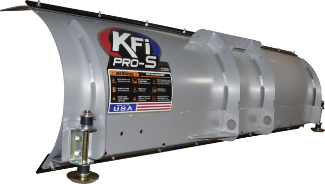 KFI UTV Straight Blade 66 inches - Heavy-Duty Steel Snow Plow with Adjustable Skid Pads
