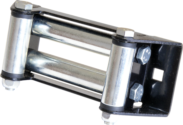 KFI Wide Roller Fairlead UTV-RF for Powersports Vehicles with Zinc Plated Rollers and Powder Coated Finish