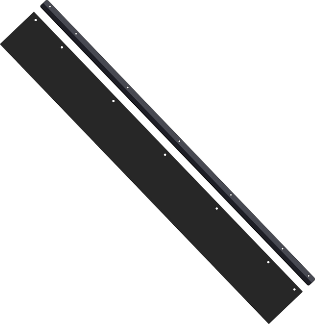 KFI 54-Inch Plow Flap Kit with All Mounting Hardware and Adjustable Snow Flap Edge Strip