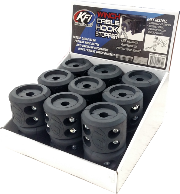KFI Cable Hook Stopper Pack of 18 for ATV/UTV Winch Systems - Part Number BOX-SCHS