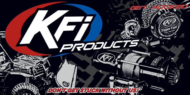 KFI Powersports Banner 2 ft. x 4 ft. with Secure Metal Eyelets