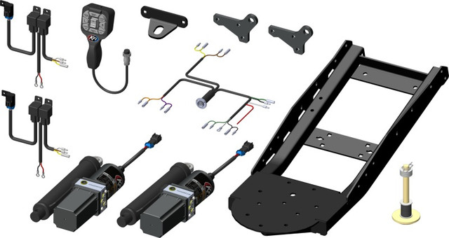 KFI Pro V-Plow System with Actuator Tube Kit and Remote - Part Number 106180-APH
