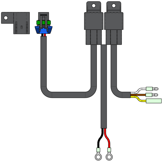 KFI ACT-HAR Power Sports Actuator Relay Harness Replacement for Hydraulic Actuators