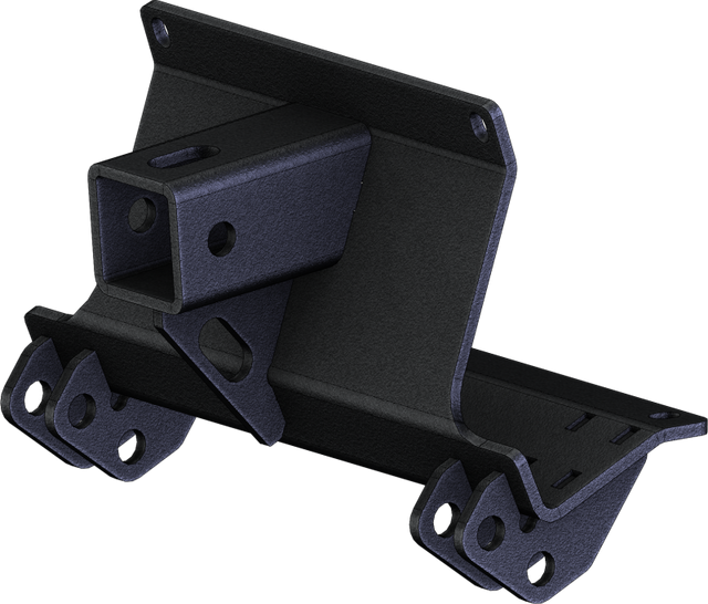 KFI 106485 2-Inch Receiver Hitch for Polaris Ranger Crew XP 1000 (2017-2022) with Black Powder Coating