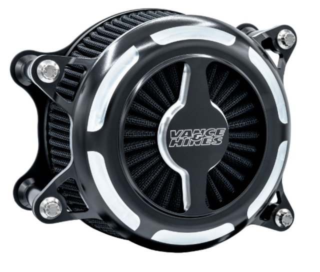 Vance & Hines HD Multi Fit VO2 Blade Intake with Black Contrast Finish and Patent Pending Force™ Velocity Stack