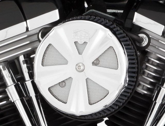 Vance & Hines VO2 Naked Air Intake Crown Cover for Harley Davidson, Chrome or Matte Black