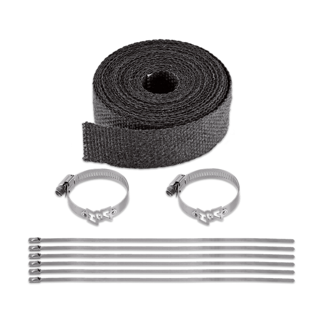 Vance & Hines Header Wrap Kit - 25 ft. Fiberglass Header Wrap with Clamps and Stainless Steel Ties