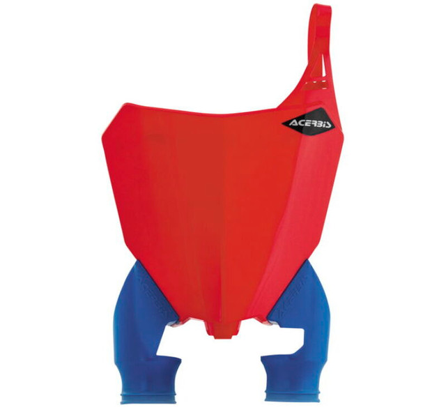 Acerbis 17-21 Honda CRF250R/RX, CRF450R/RX 2022 CRF450R-S Raptor Front Number Plate - Red/Blue