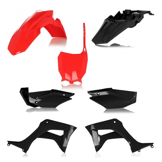 Acerbis 19-24 Honda CRF110F Full Plastic Kit - Red and Black