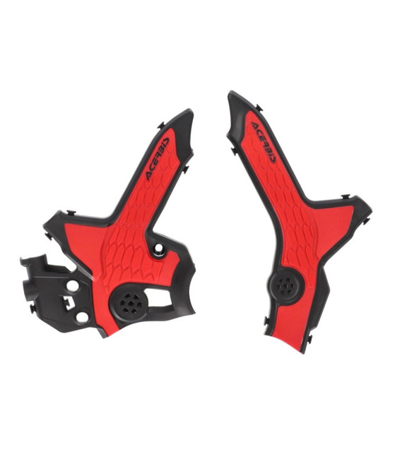 Acerbis 21+ Honda CRF300L Frame Guards - X-Grip in Black/Red
