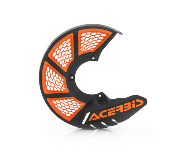 Acerbis X-Brake Vented Disc Cover for Powersports - Black and Orange Part 2449495229