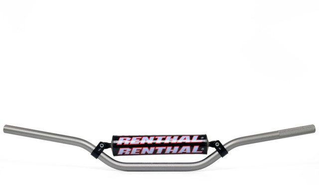 Renthal RC 7/8-Inch Handlebar - Grey for Dirt Bikes and Powersports Vehicles