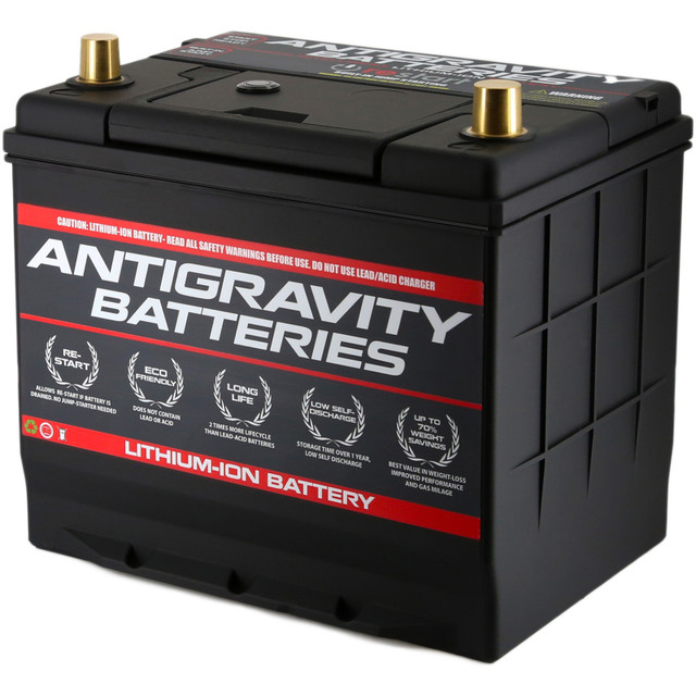 Antigravity Batteries Group 24 Lithium Car Battery with Re-Start - Compact Powersports Power Source