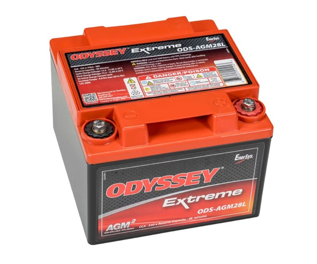 Odyssey Battery Powersport Extreme AGM Battery (Part Number: ODS-AGM28L) for Yamaha Rhino